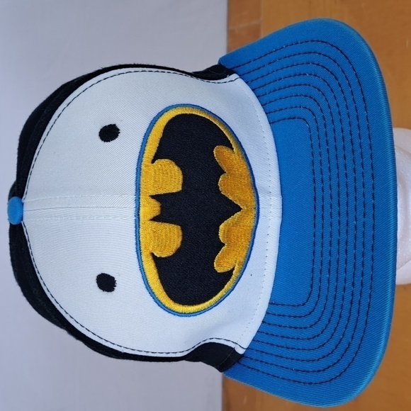 DC Comics Offical Batman Comics embroidered logo casual black snapback hat - Picture 5 of 8
